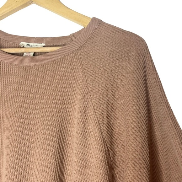 Madewell Waffle Knit Camel Shorts & Top Lounge Set - Picture 5 of 11